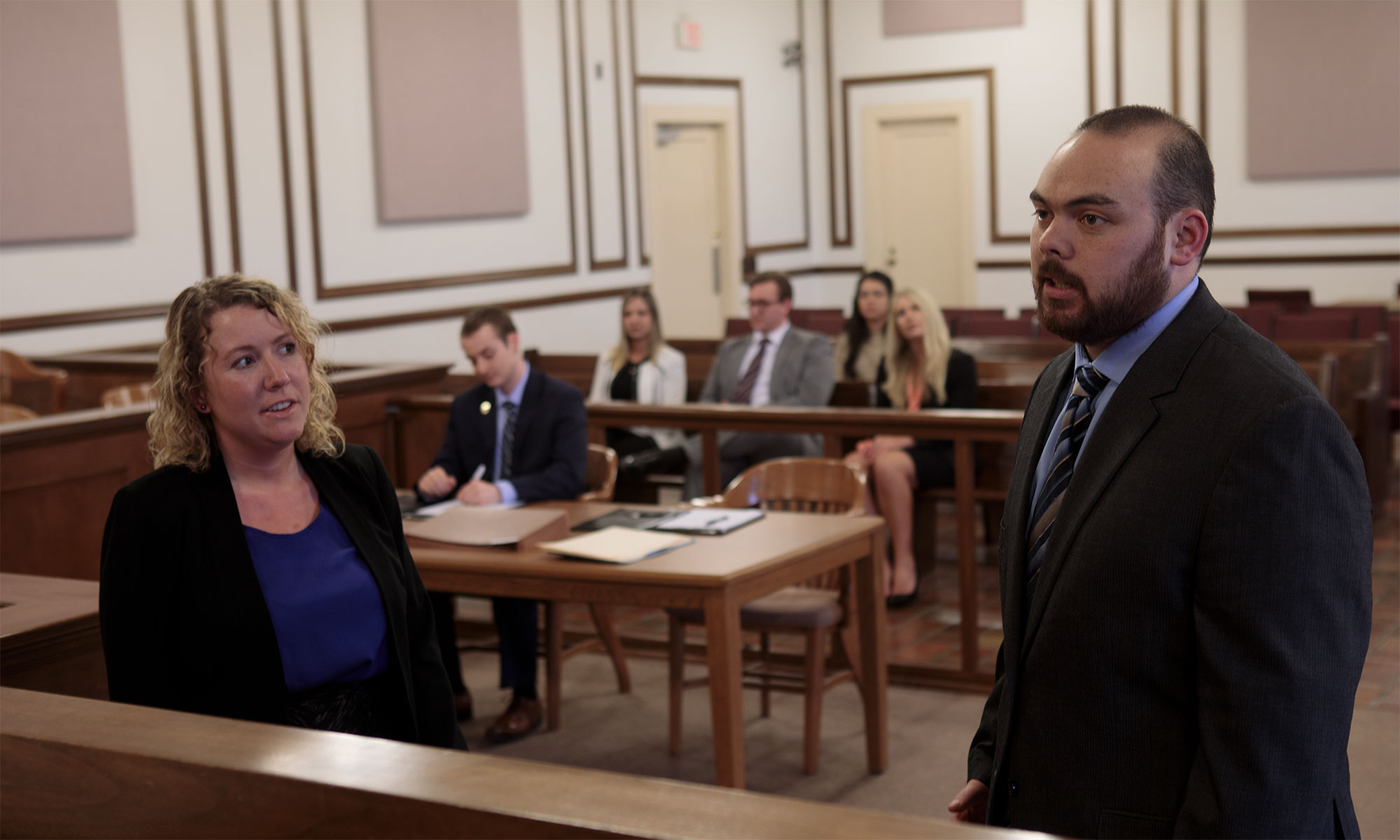 Hands-on learning in a real courtroom
