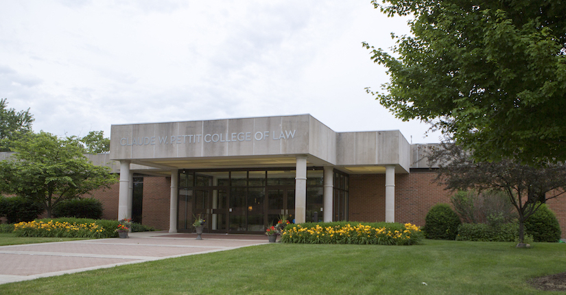 ONU law school building exterior in the summer