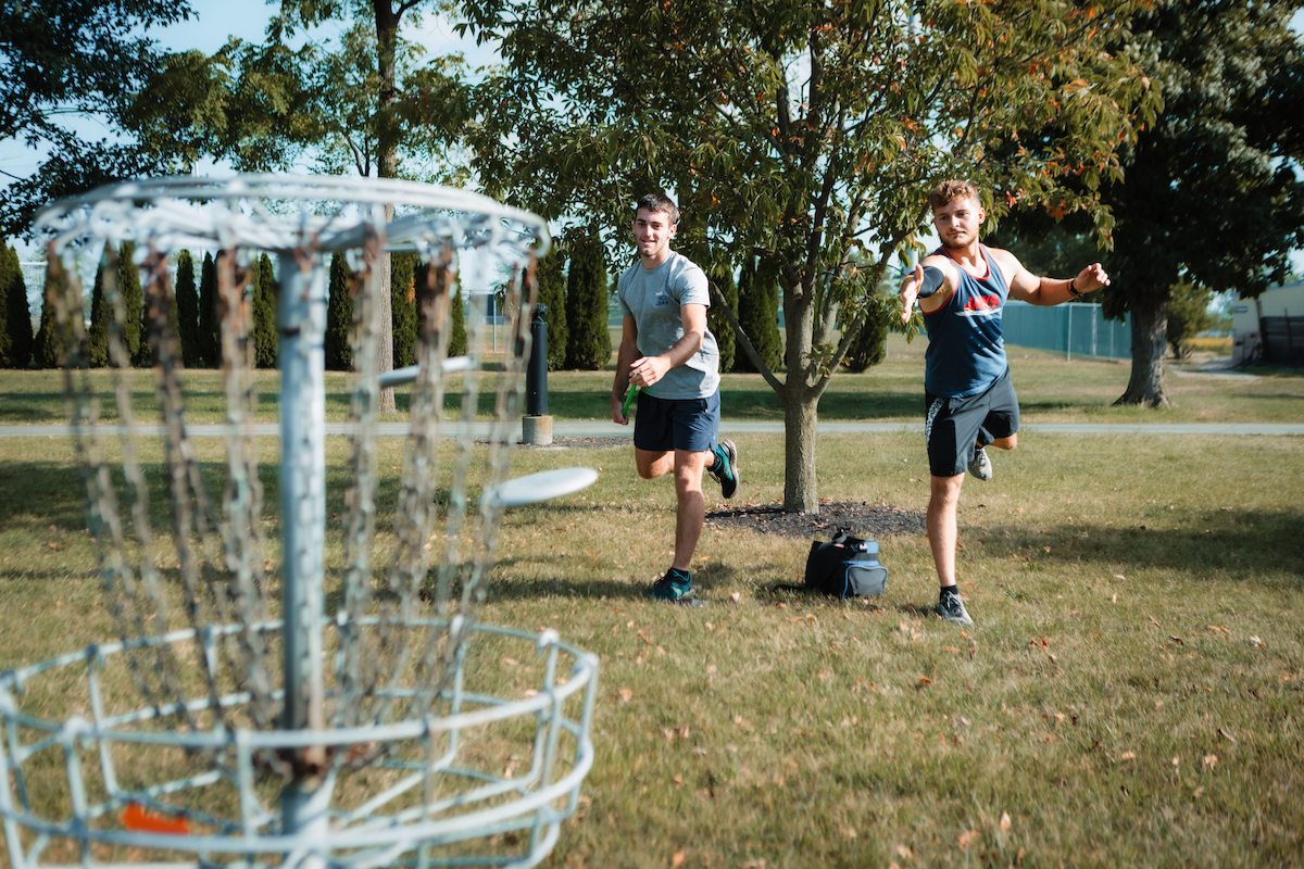 Disc Golf on campus