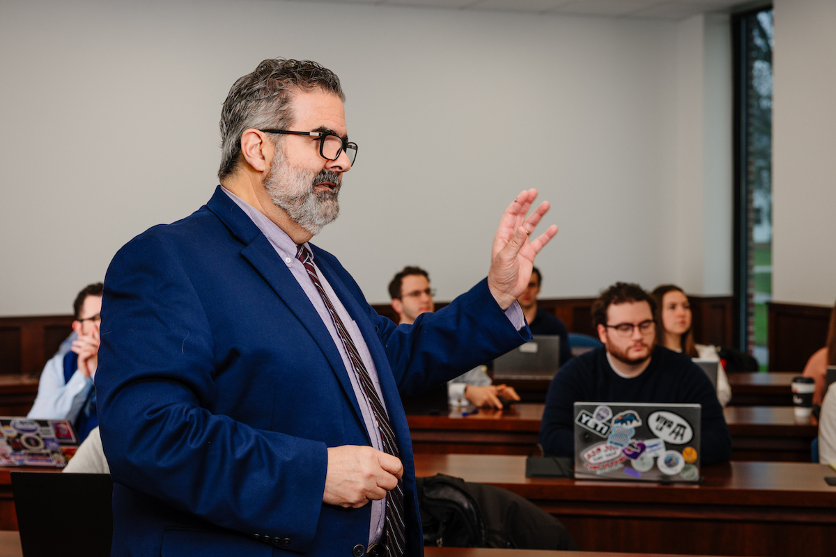 Beau Baez teaching a class