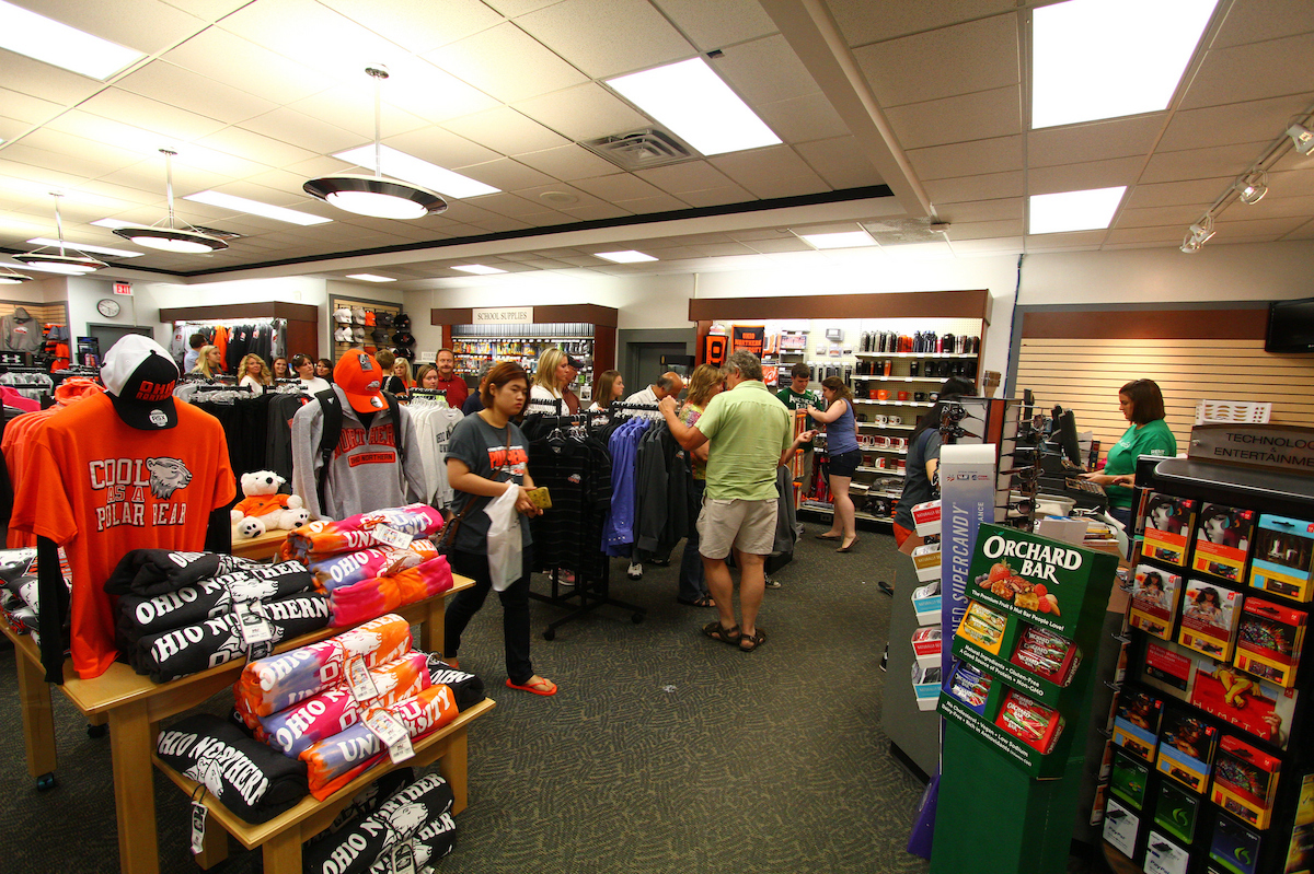 People shopping at the bookstore