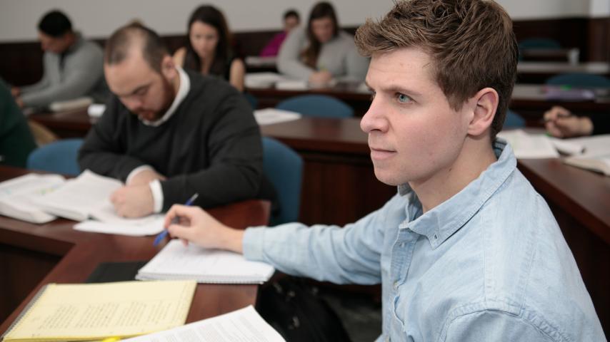 Photo of ONU Law Student in the Classroom
